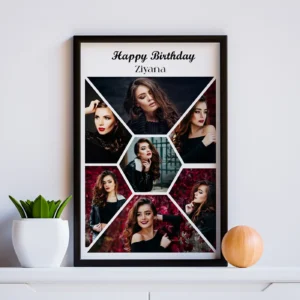 Personalized Birthday CollagePhoto Frame for Women with Name | Charmc Gift