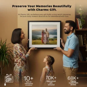 Customized Photo Frame with Custom Text– Charmc Gift