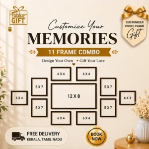 Customized 11 Frame Photo Collage Combo | CharmcGift