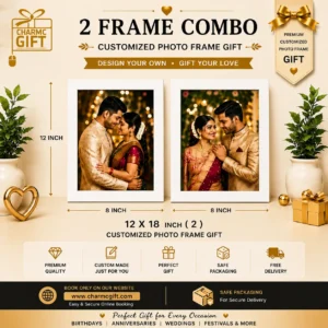 Customized 2 Frame Photo Collage Combo | CharmcGift