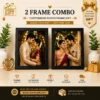 Customized 2 Frame Photo Collage Combo – Premium Personalized Gift by CharmcGift