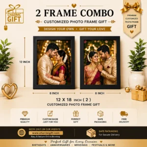 Customized 2 Frame Photo Collage Combo | CharmcGift