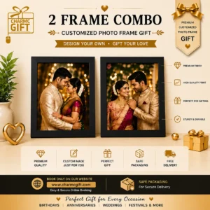 Customized 2 Frame Photo Collage Combo | CharmcGift