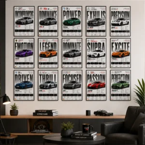Car Poster Set 4X6 Size 20 Pieces – Premium Car Prints